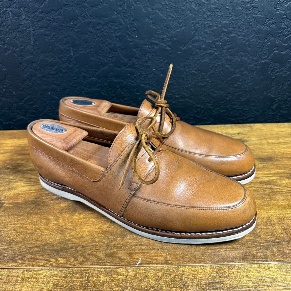 John Lobb Arima 89608 Tan Leather‎ Derby Shoes Mens 10.5E